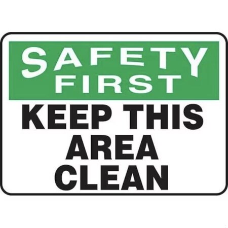 Accuform OSHA SAFETY FIRST SAFETY SIGN KEEP MHSK901VP MHSK901VP